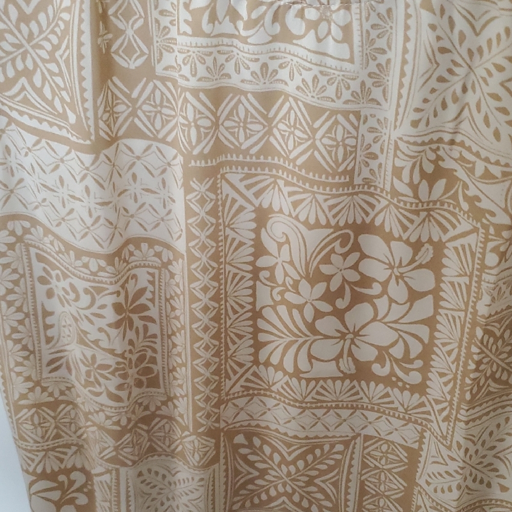 Loft Beige Patterned Women's Blouse - image 3